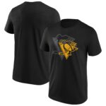 Pittsburgh Penguins Overlay T-Shirt - Black - Mens