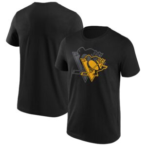 Pittsburgh Penguins Overlay T-Shirt - Black - Mens