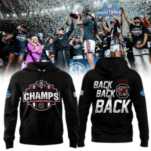 South Carolina Gamecocks 2025 SEC Women's Basketball Champions  Hoodie