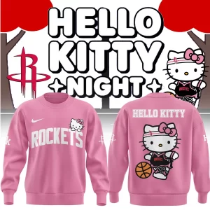 Special New Houston Rockets x Hello Kitty Sweatshirt 2025
