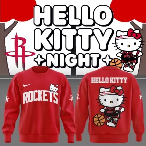 Special New Houston Rockets x Hello Kitty Sweatshirt 2025