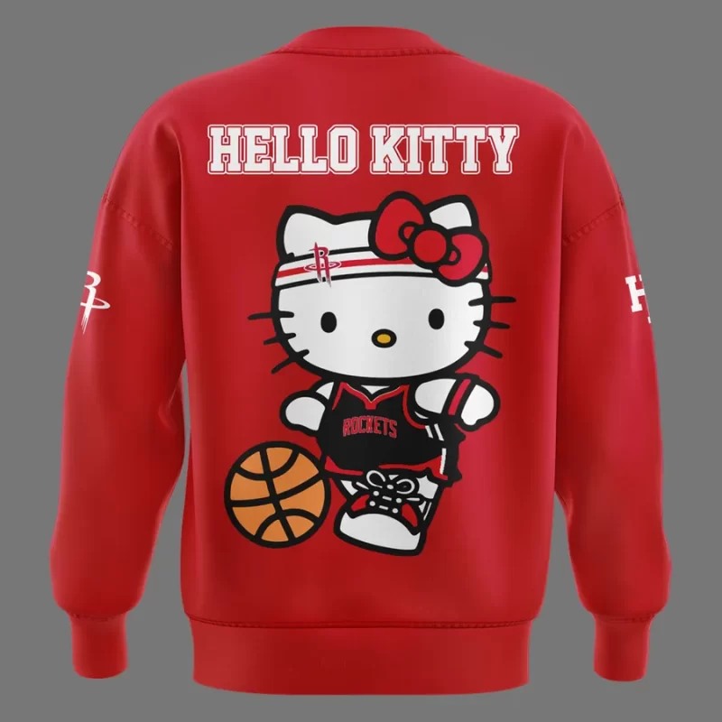 Special New Houston Rockets x Hello Kitty Sweatshirt 2025 - Image 3