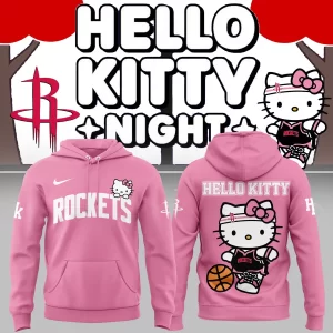 Special New Houston Rockets x Hello Kitty Hoodie 2025