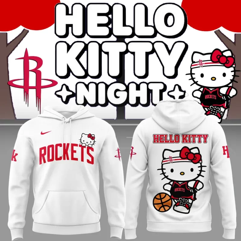 Special New Houston Rockets x Hello Kitty Hoodie 2025