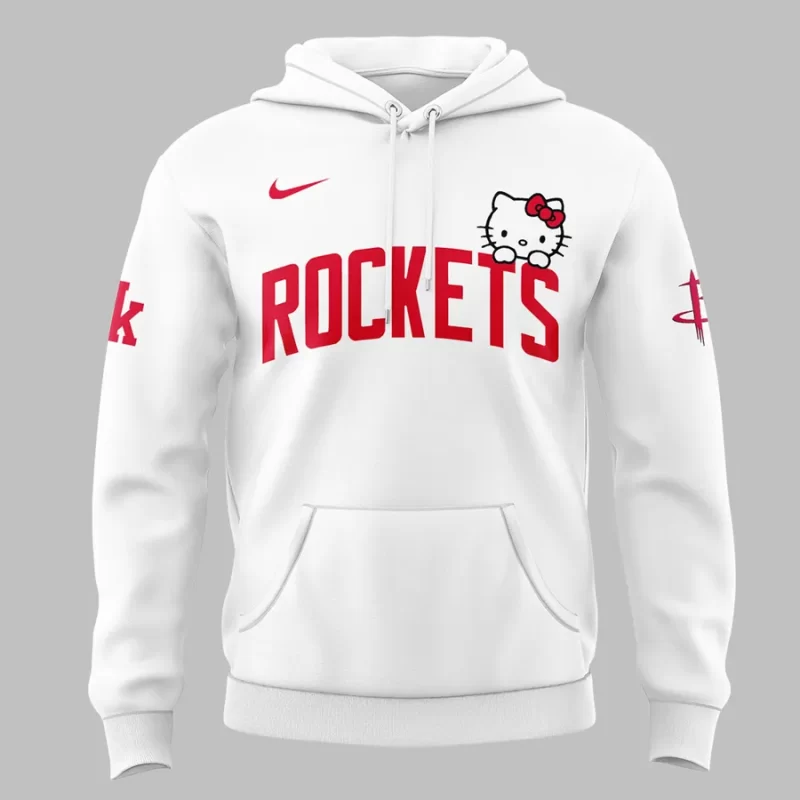Special New Houston Rockets x Hello Kitty Hoodie 2025 - Image 2