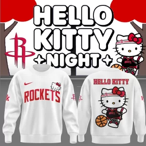 Special New Houston Rockets x Hello Kitty Sweatshirt 2025