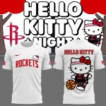 Special New Houston Rockets x Hello Kitty  Tee 2025