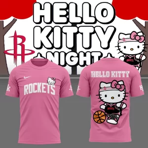 Special New Houston Rockets x Hello Kitty  Tee 2025