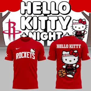 Special New Houston Rockets x Hello Kitty  Tee 2025