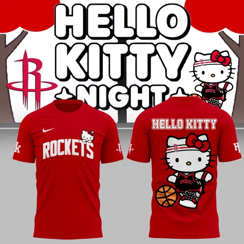 Special New Houston Rockets x Hello Kitty  Tee 2025