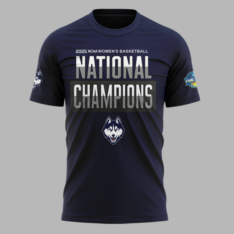 UConn Women’s Basketball  2025 NCAA Women's Basketball National Champions  tshirt - Image 2