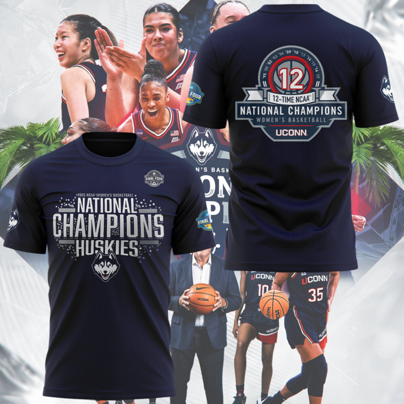 UConn Women’s Basketball  2025 NCAA Women's Basketball National Champions  tshirt