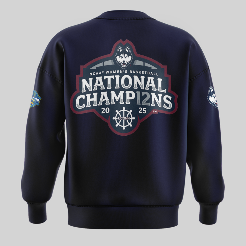 UConn Women’s Basketball  2025 NCAA Women's Basketball National Champions  sweatshirt - Image 3