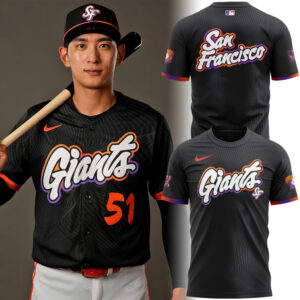 Men's San Francisco Giants Jung Hoo Lee Nike Black City Connect Limited Tshirt