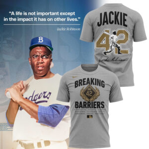 New MLB Commemorating the historic career of Jackie Robinson T-shirt