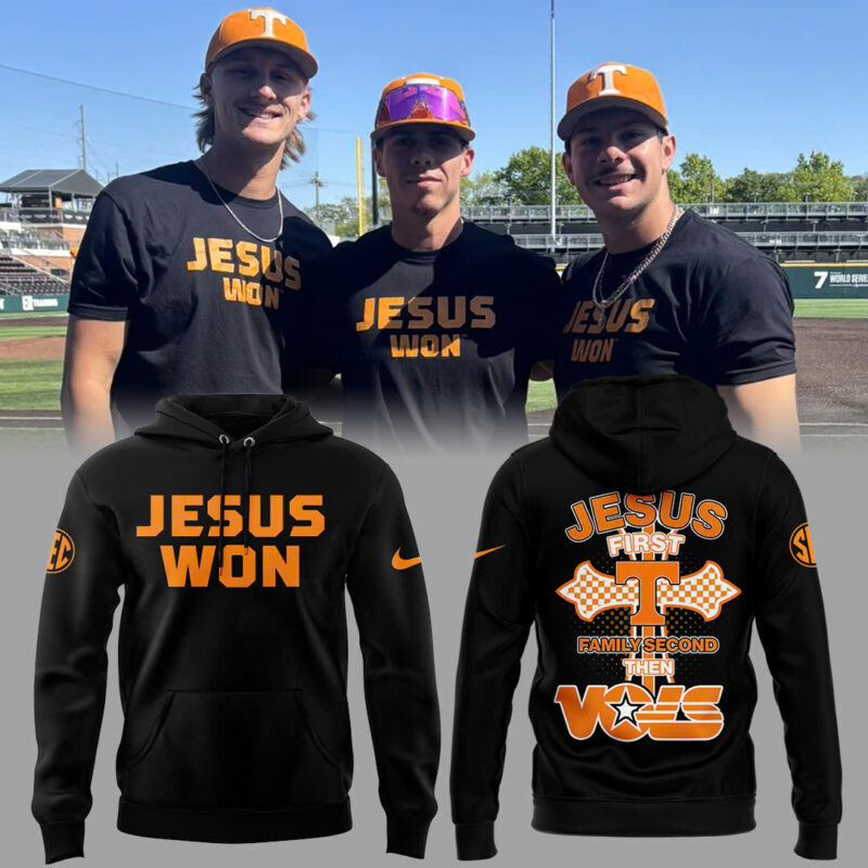 Special Edition Tennessee Baseball JESUS WON Hoodie
