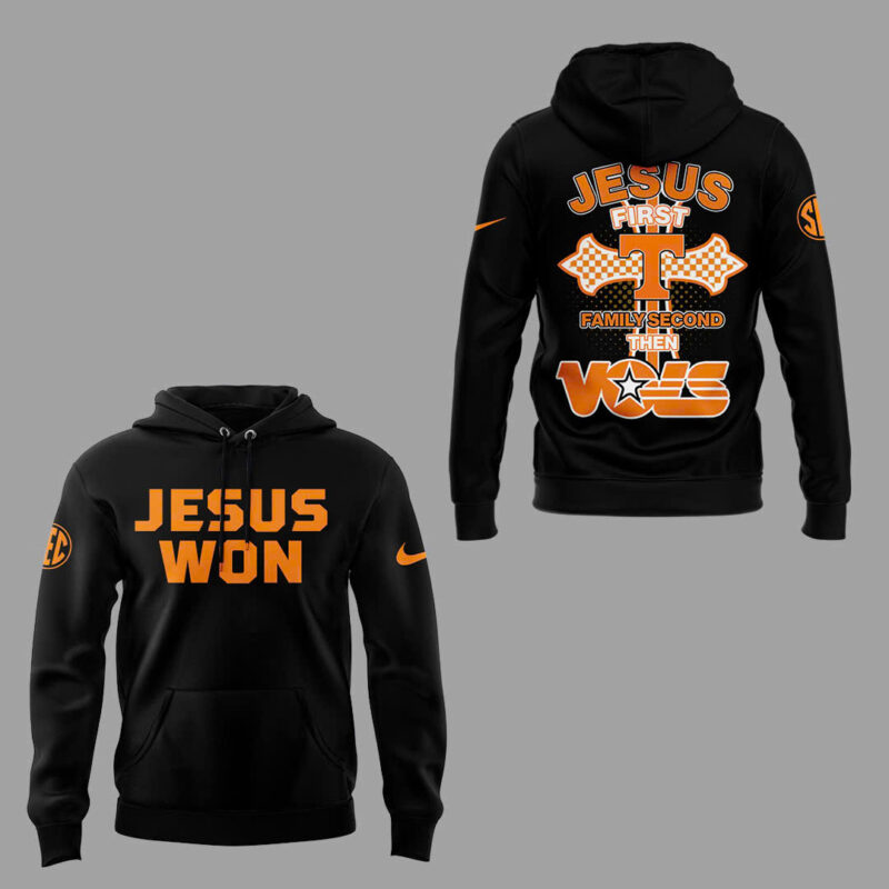 Special Edition Tennessee Baseball JESUS WON Hoodie - Image 2