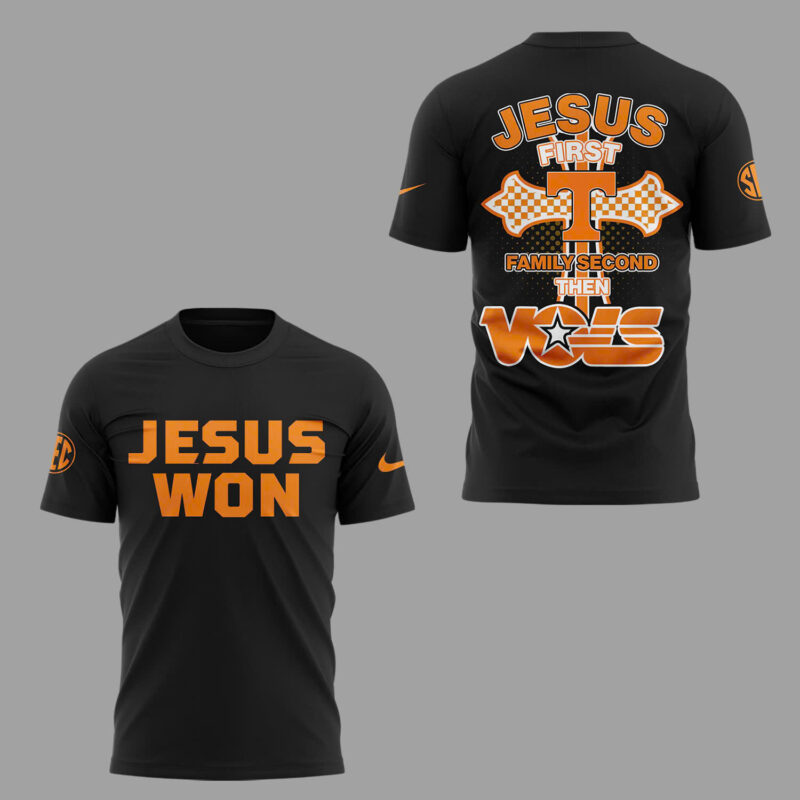 Special Edition Tennessee Baseball JESUS WON TShirt - Image 2
