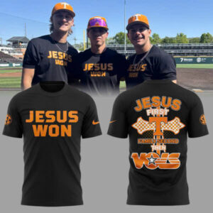 Special Edition Tennessee Baseball JESUS WON TShirt