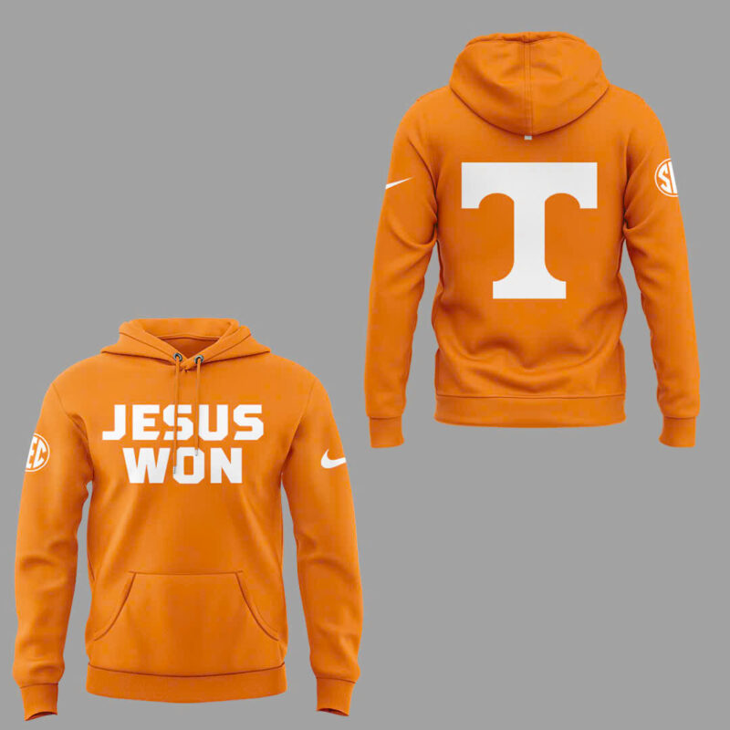 Special Edition Tennessee Baseball JESUS WON Hoodie - Image 2