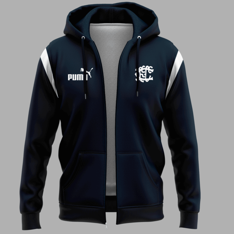 .. Carlton Blues AFL Guernsey History Limited Edition Zip Hoodie 2025 - Image 2