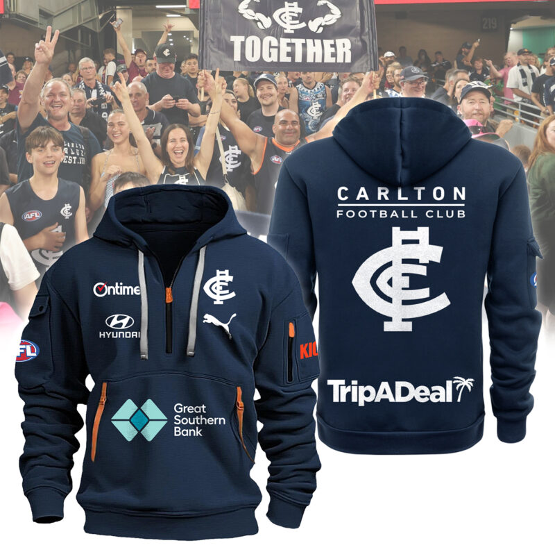 Carlton Blues . AFL New Zip Hoodie Limited Edition