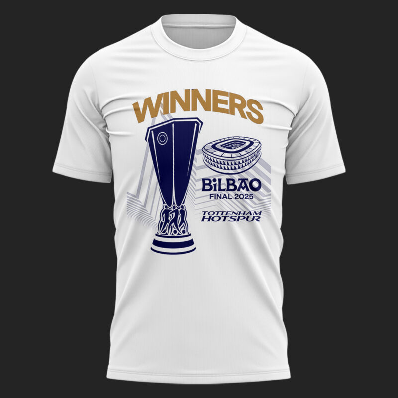 Tottenham Hotspur Europa League 2025 Winners White T-Shirt I - Image 2