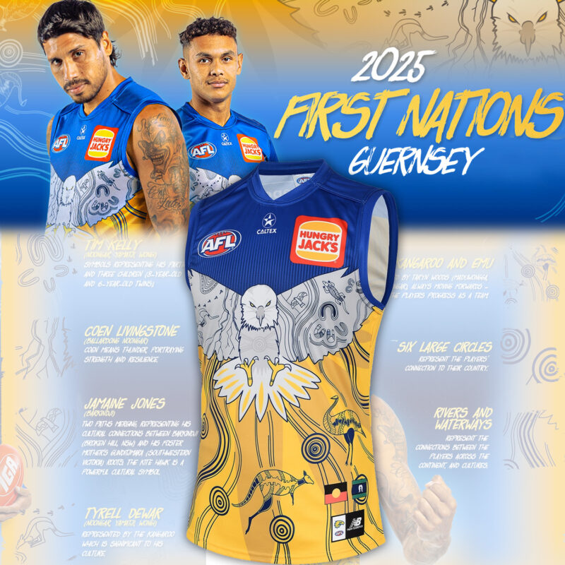 West Coast Eagles Special Edition Tshirt 2025 Jersey