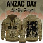 Carlton Blues AFL x Anzac Day Limited Edition Hoodie 2025