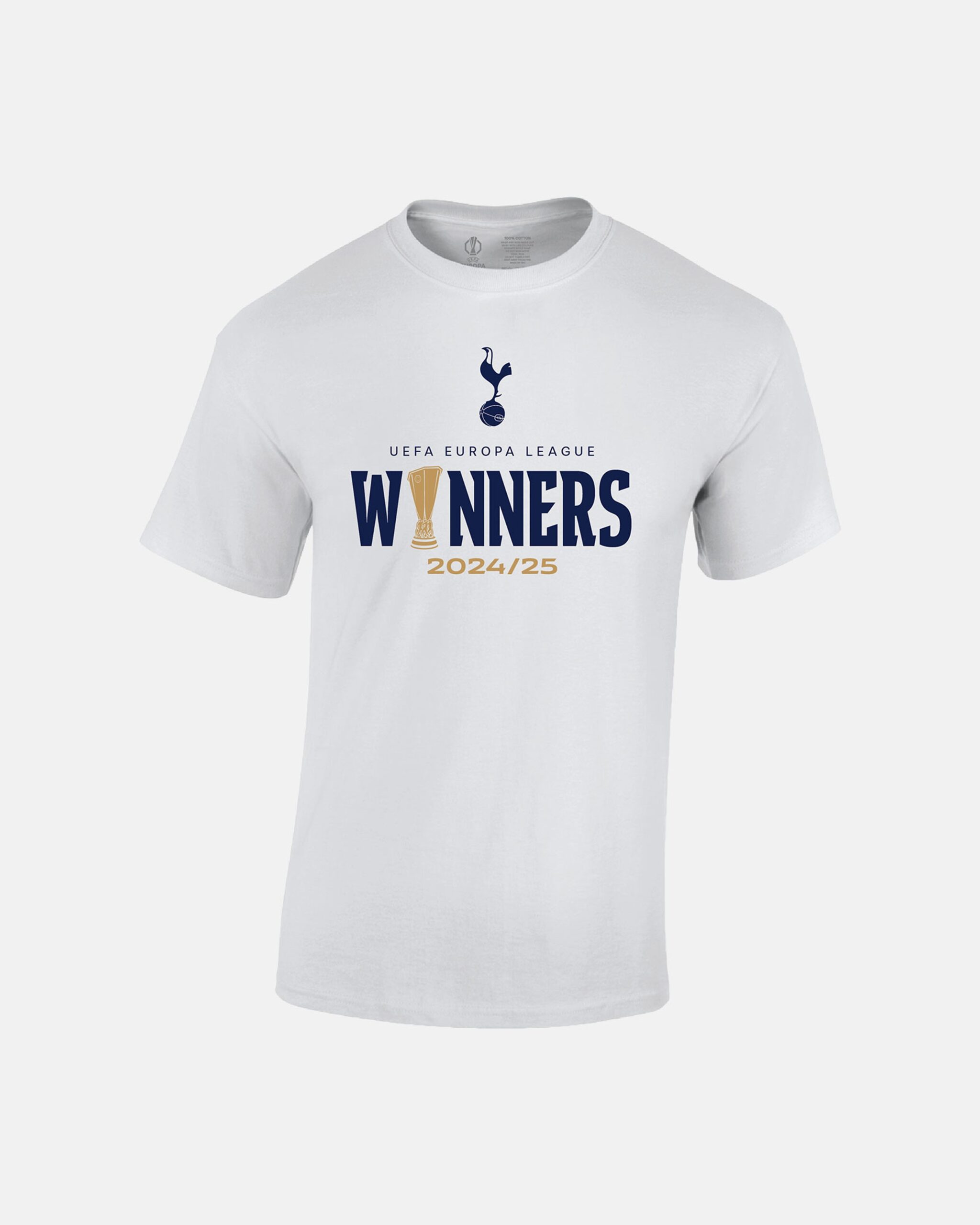 Tottenham Hotspur Europa League 2025 Winners White T-Shirt II